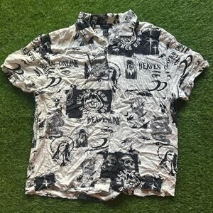 Vintage Forever 21 Printed Button-Up Shirt